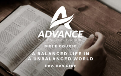 A Balanced Life In An Unbalanced World – Rev. Ben Cruz